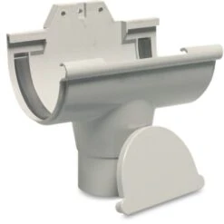 Mega Nicoll Pvc Eindstuk Met Uitloop 170mm, Universeel Grijs