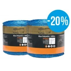 Gallagher Duopack Kunstofdraad Blauw 2x400m